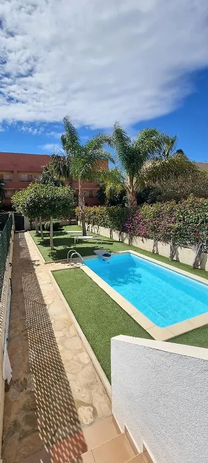 Apartamentos Paraiso Vera Playa: Beachfront Garden Retreat with Private Pool Playas de Vera Apartment